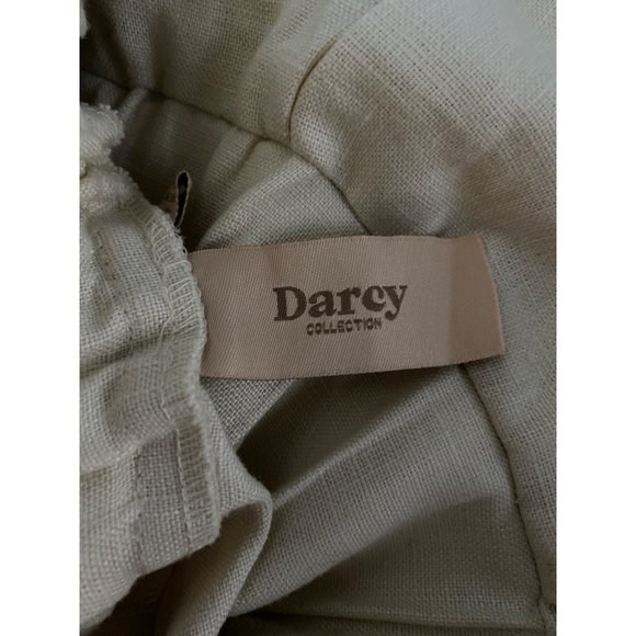 Darcy Pants XS Creamy Beige 100% Linen Ankle Length High Waist Pocket NEW - Picture 5 of 8